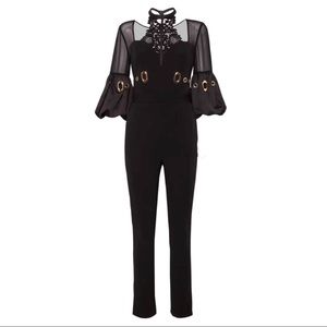NWT with Tag Self-Portrait Pants & Jumpsuits | Self-Portrait Black Lace Halter
